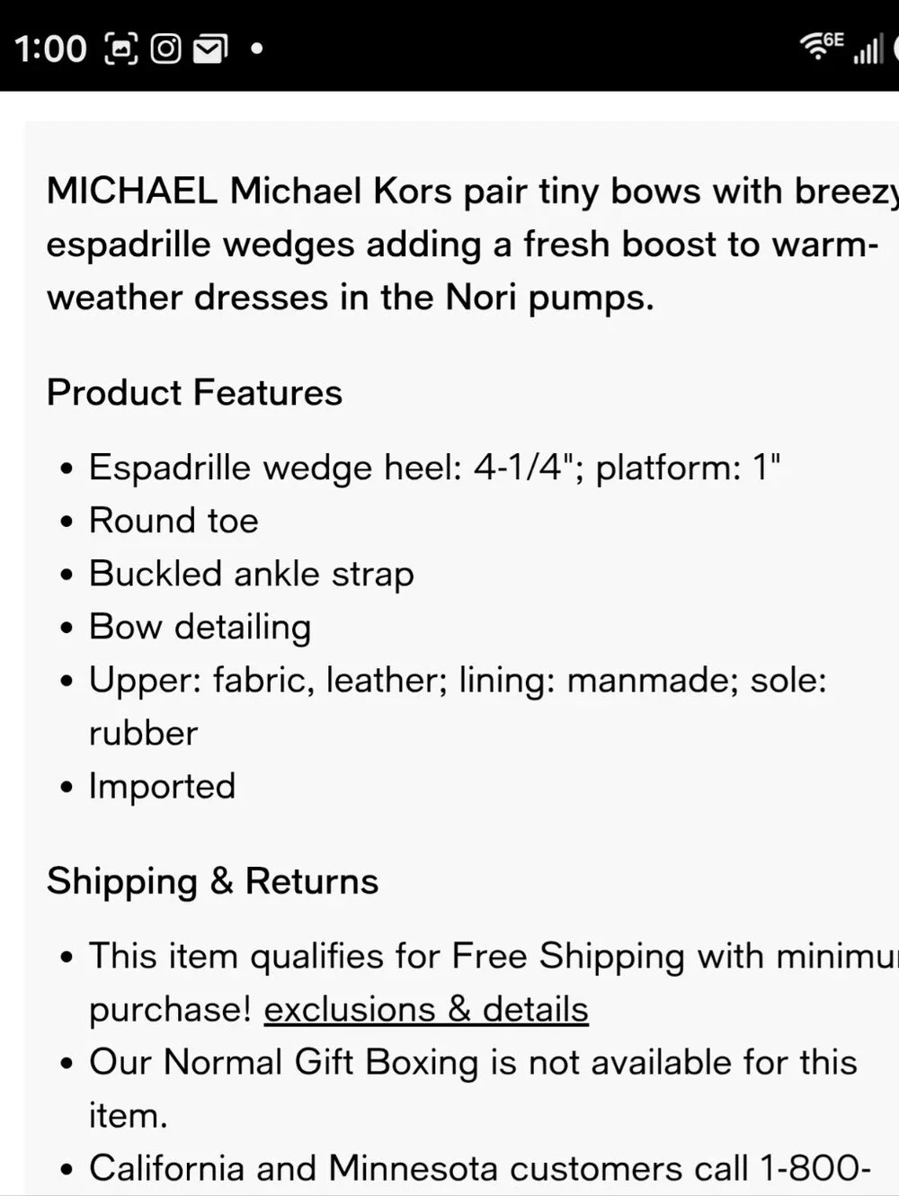 Michael Kors Nori Wedge Platform Espadrilles